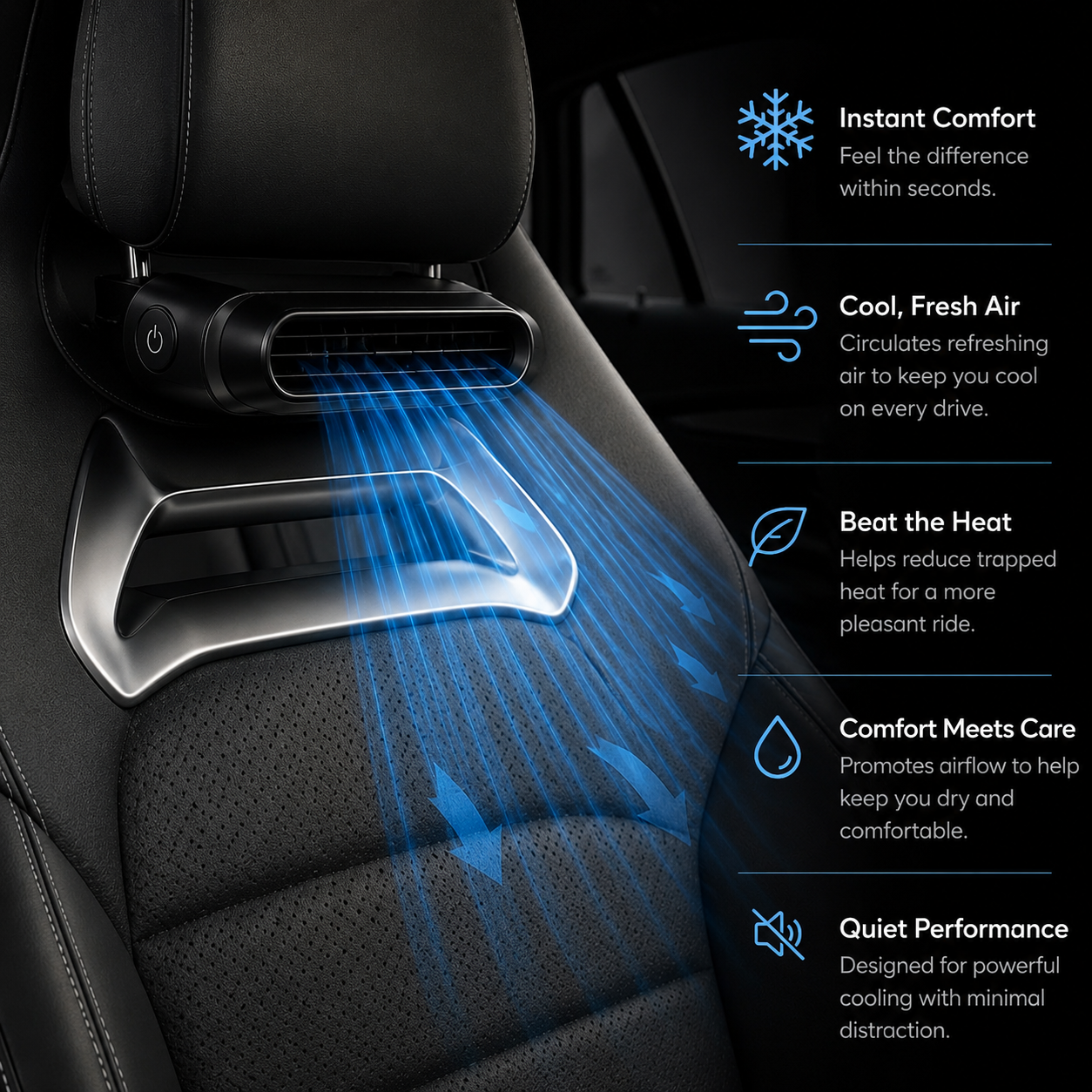 Car Seat Cooling Fan